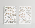 Zahlenposter & Tierposter DIN A3