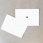 2er Set Herz Postkarte | Herzkarte DIN A6