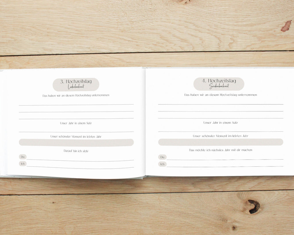 Unsere Hochzeitstage | Erinnerungsalbum DIN A5