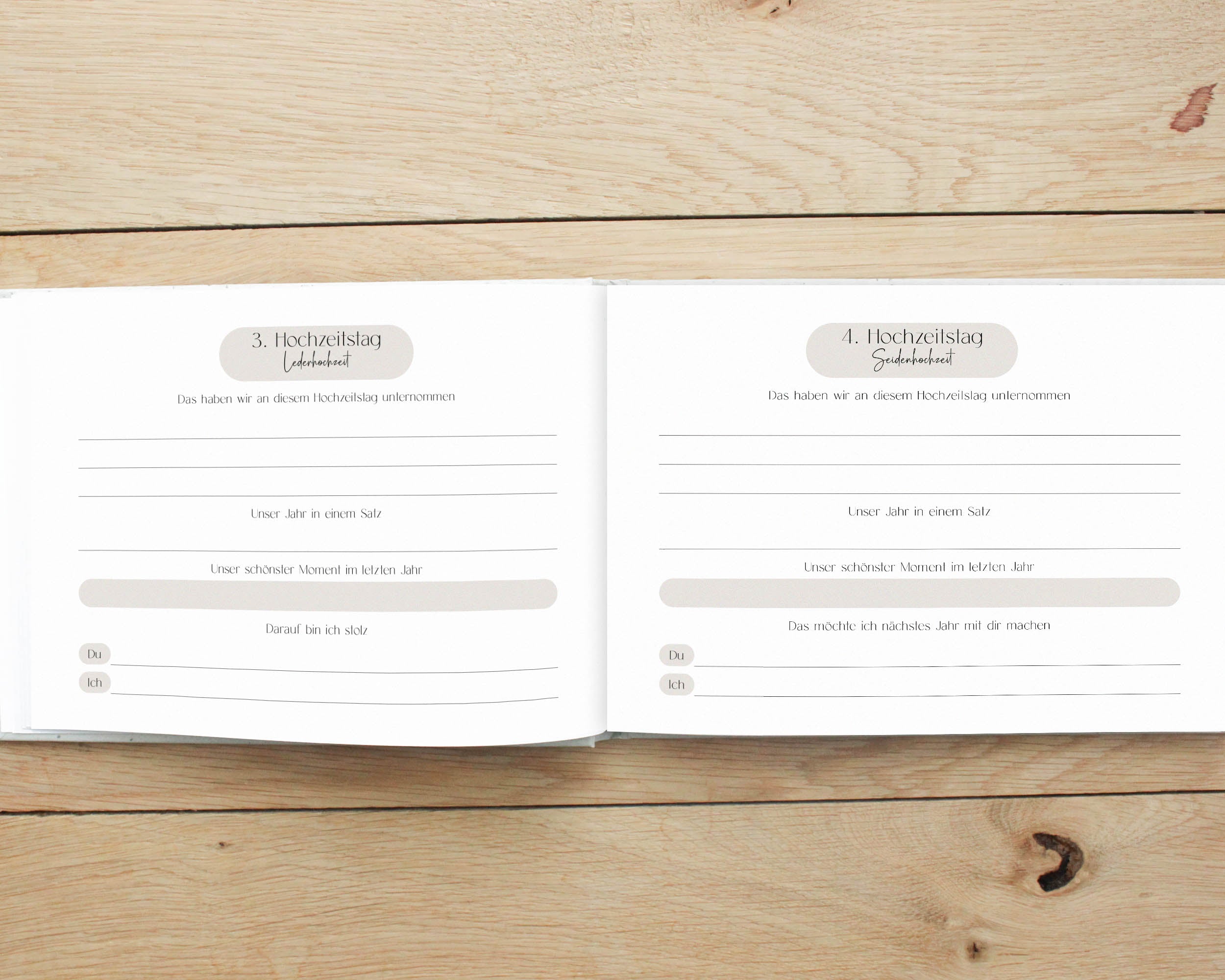 Unsere Hochzeitstage | Erinnerungsalbum DIN A5