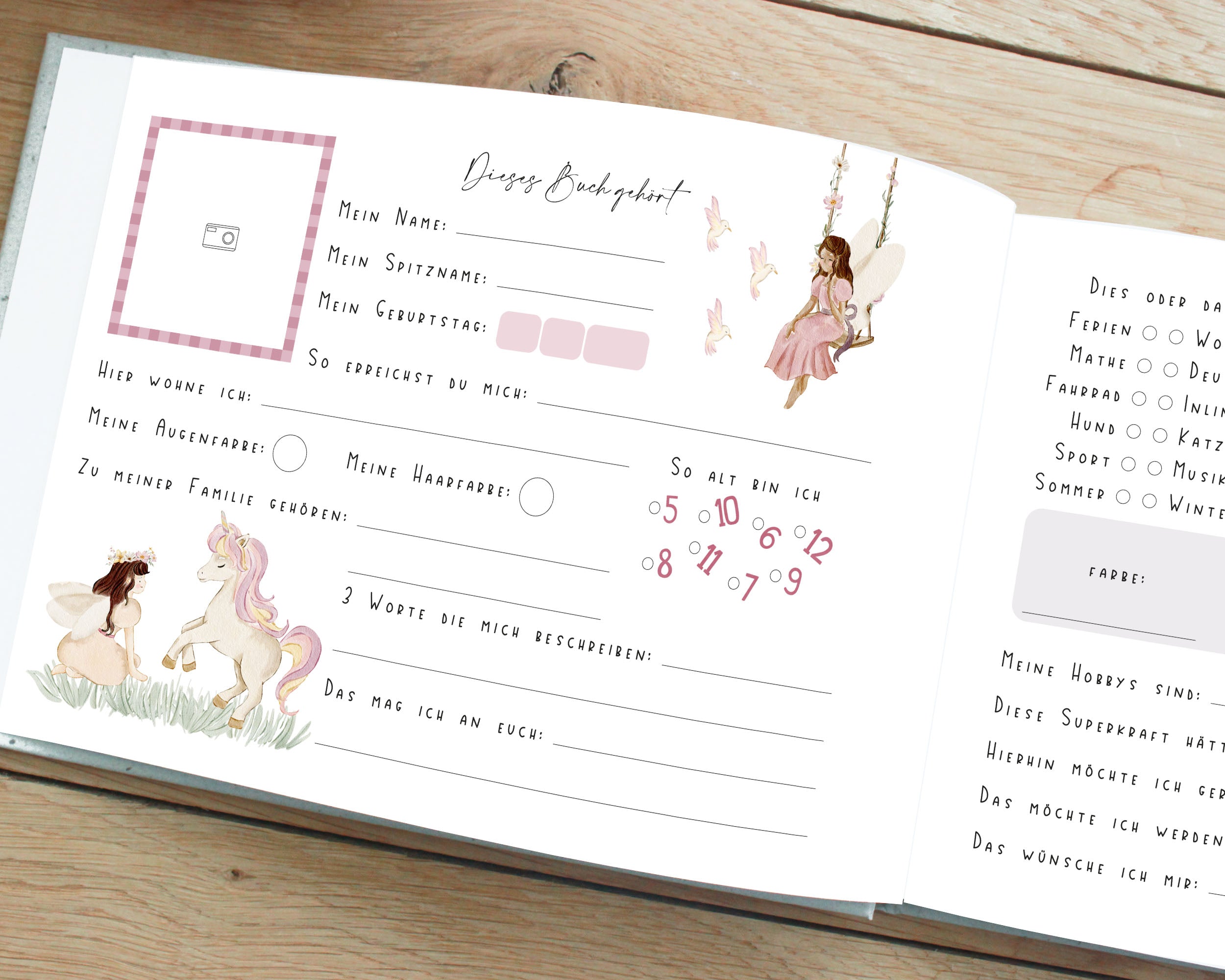 Freundebuch Fee für Kinder DIN A5