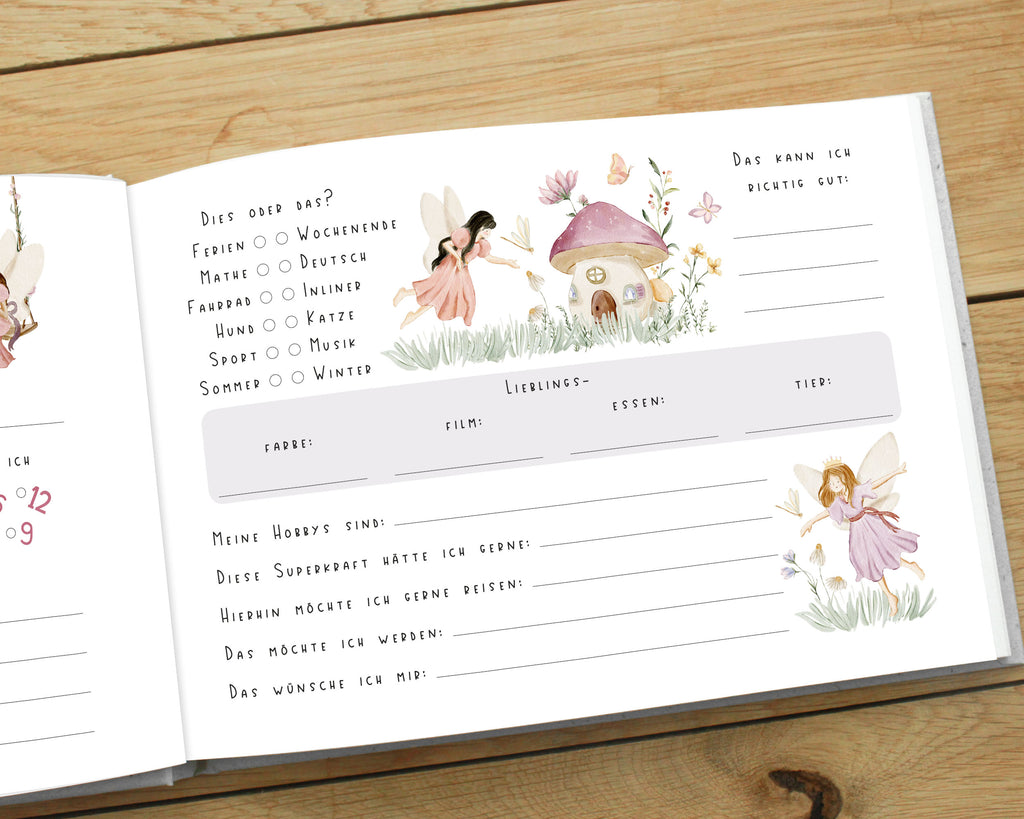 Freundebuch Fee für Kinder DIN A5