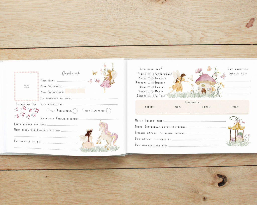 Freundebuch Fee für Kinder DIN A5