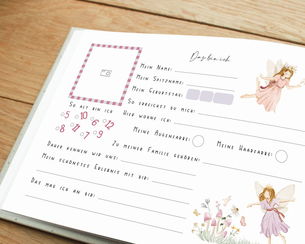 Freundebuch Fee für Kinder DIN A5