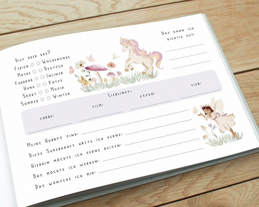 Freundebuch Fee für Kinder DIN A5