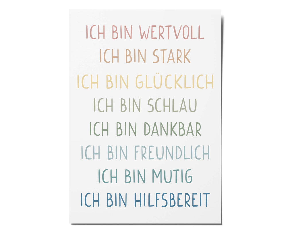 Affirmationsposter A4