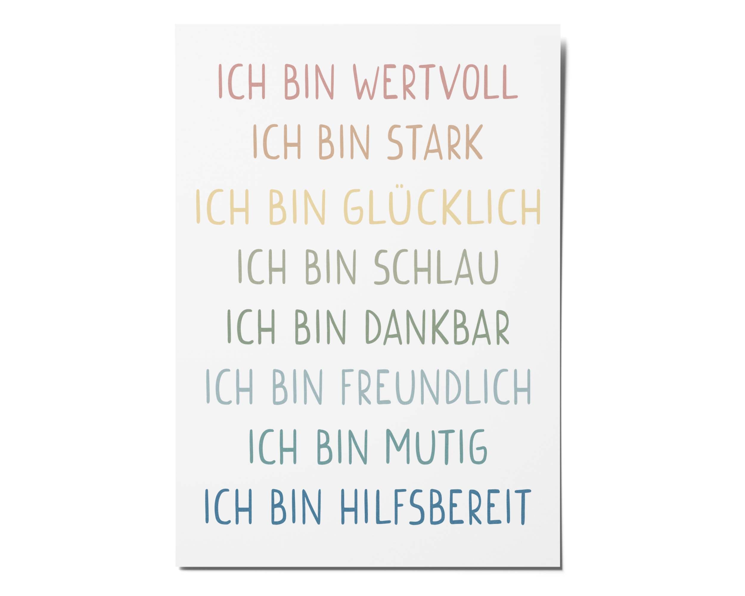Affirmationsposter A4