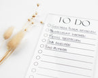 To-Do-Liste Acryl abwischbar DIN lang