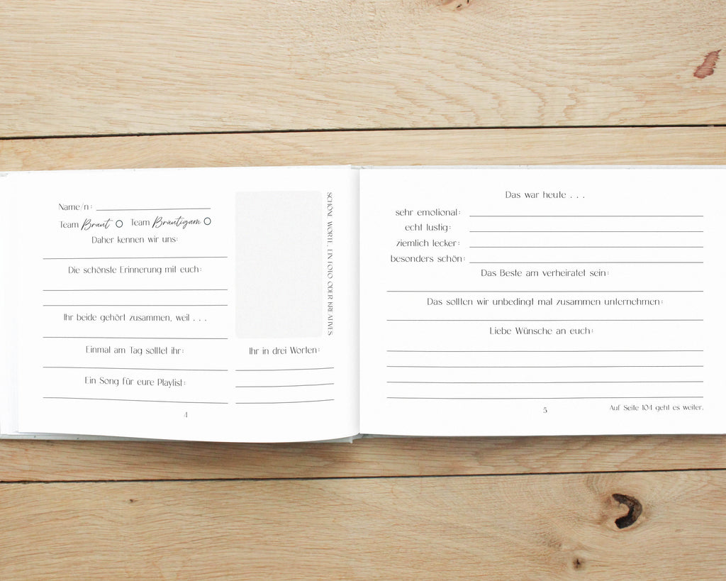 Hochzeitsgästebuch DIN A5