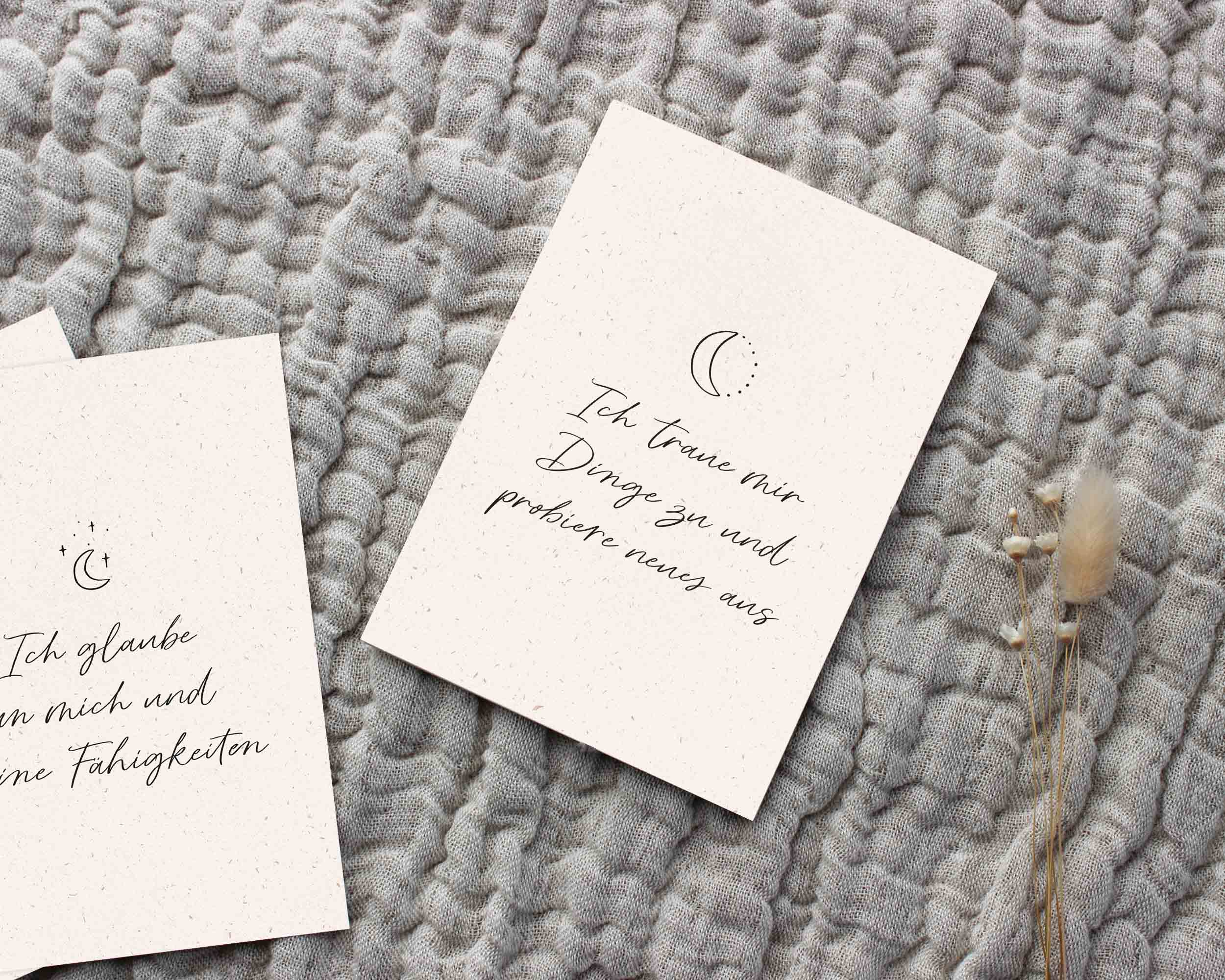 Affirmationskarten für Erwachsene DIN A6
