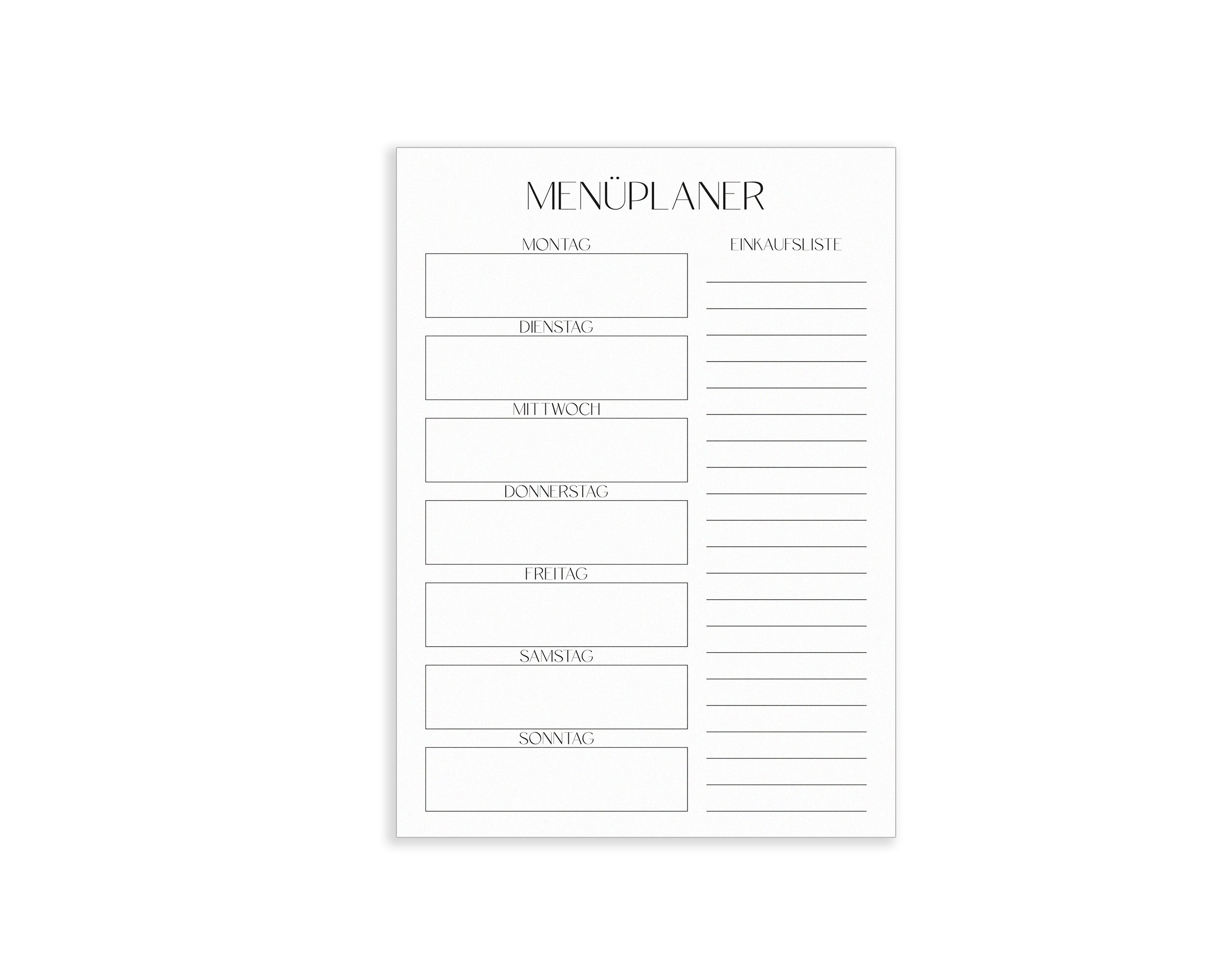 Menüplaner magnetisch DIN A5