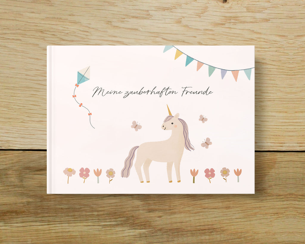 Freundebuch für Kinder - Einhorn