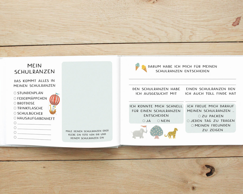 Erinnerungsalbum zur Einschulung DIN A6