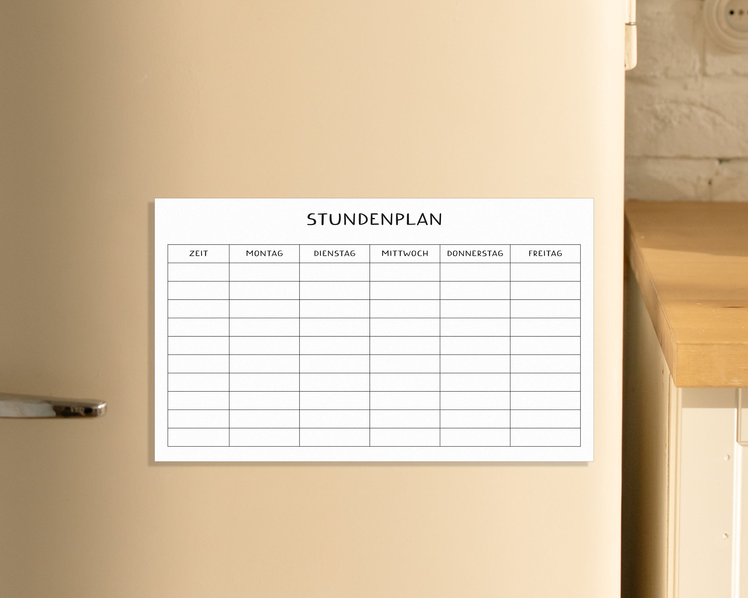 Stundenplan magnetisch 25 x 15 cm
