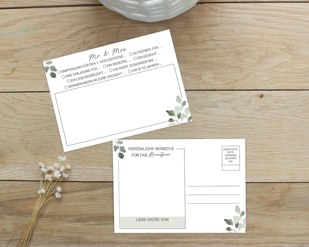 Hochzeitspostkarte | Postkartenspiel DIN A6
