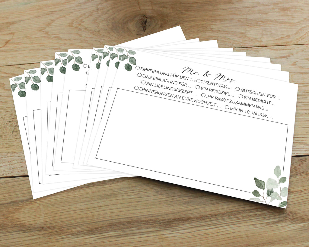 Hochzeitspostkarte | Postkartenspiel DIN A6