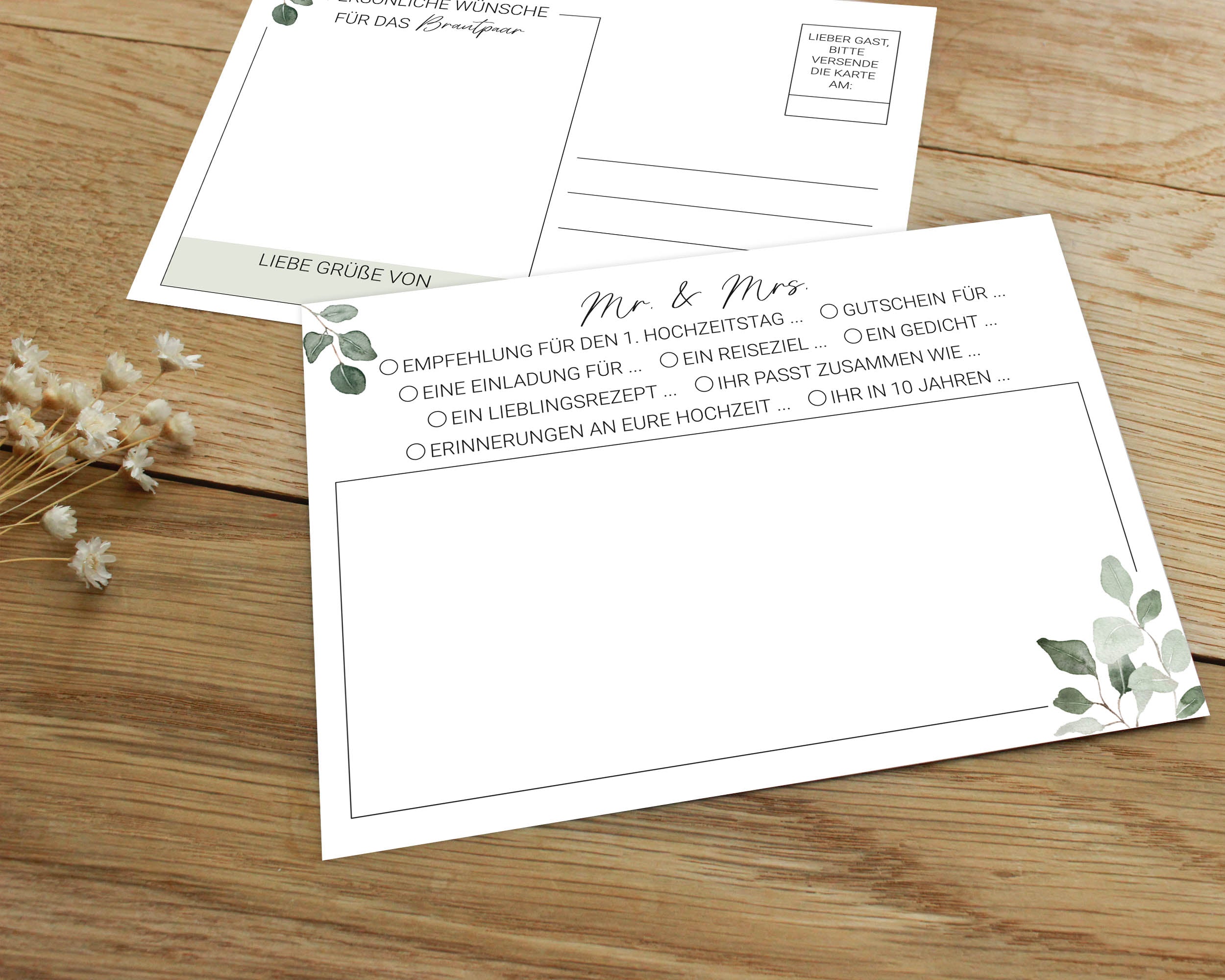 Hochzeitspostkarte | Postkartenspiel DIN A6