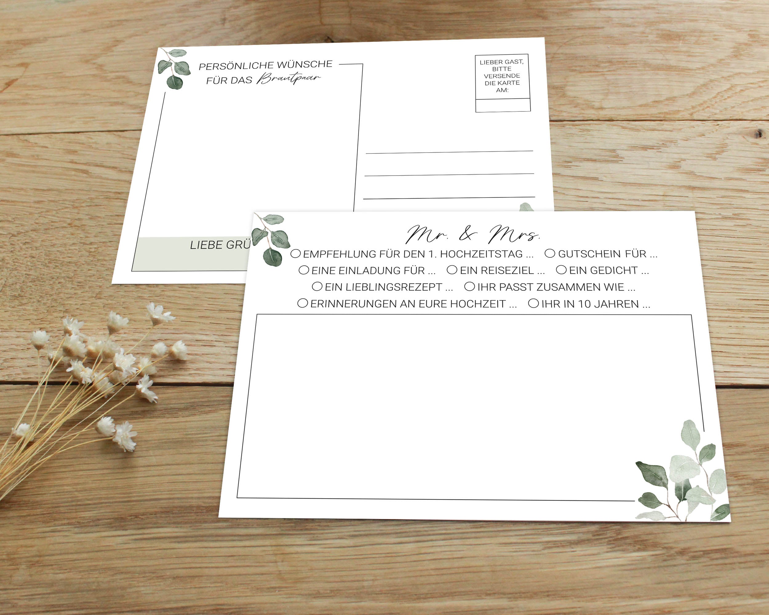Hochzeitspostkarte | Postkartenspiel DIN A6
