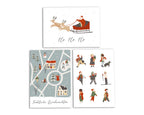 3er Set Weihnachtskarten A6