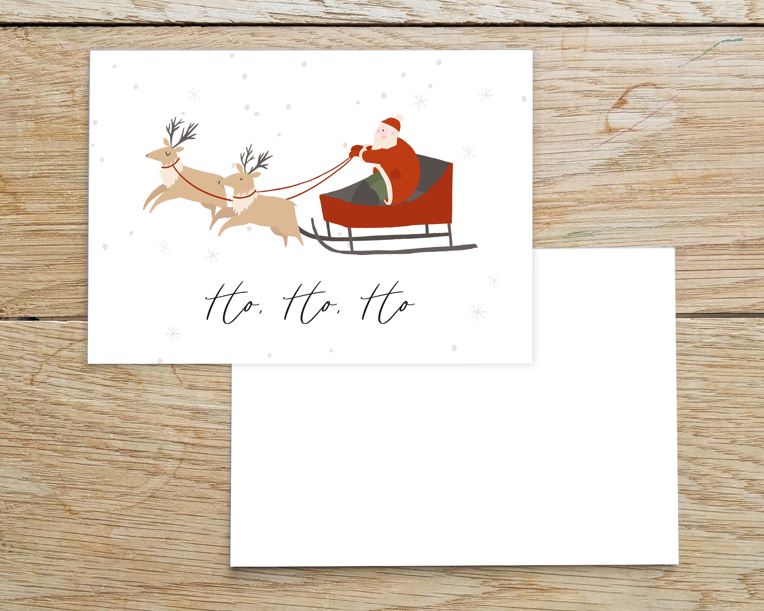 3er Set Weihnachtskarten A6