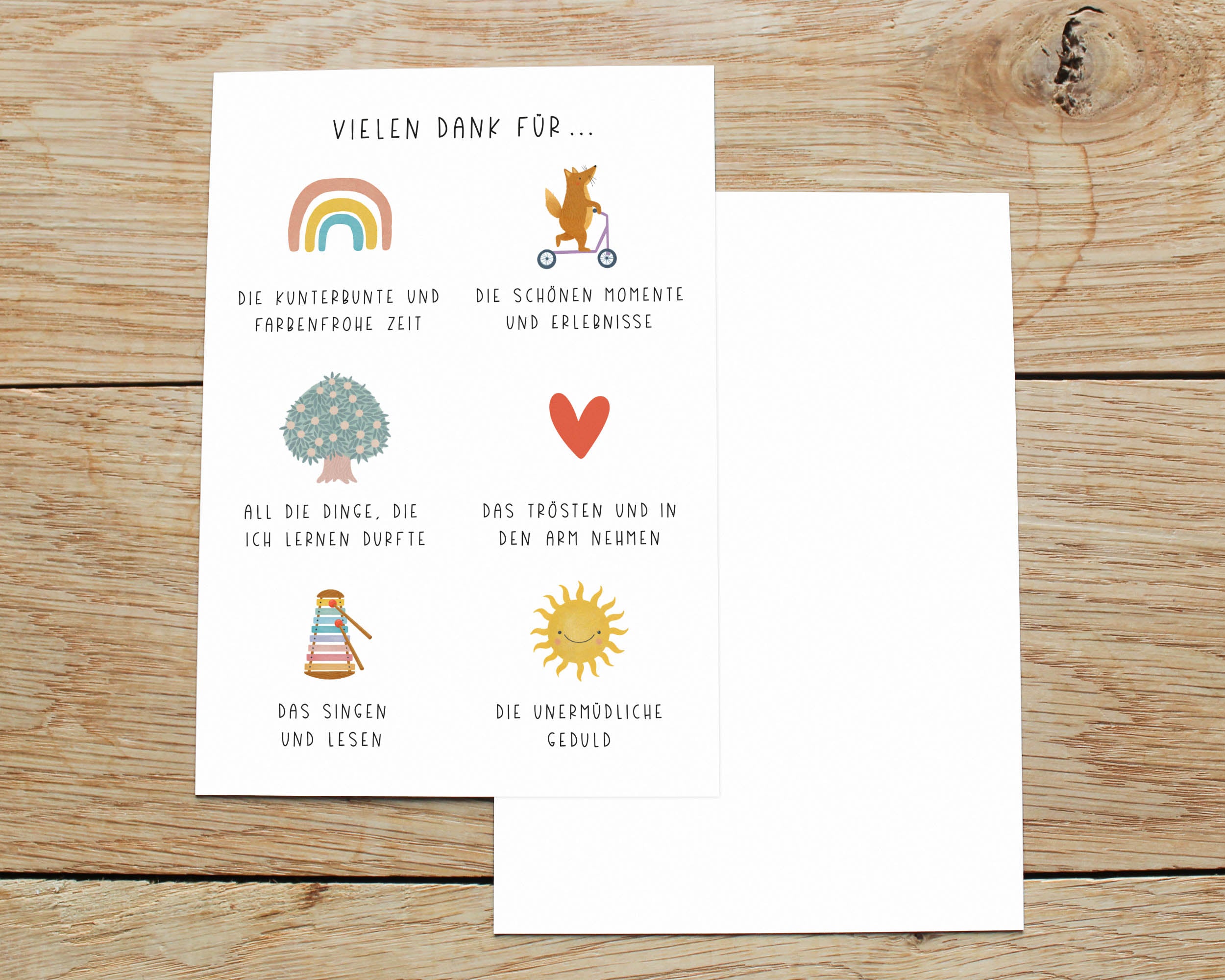 Abschiedskarte Erzieherin DIN A6