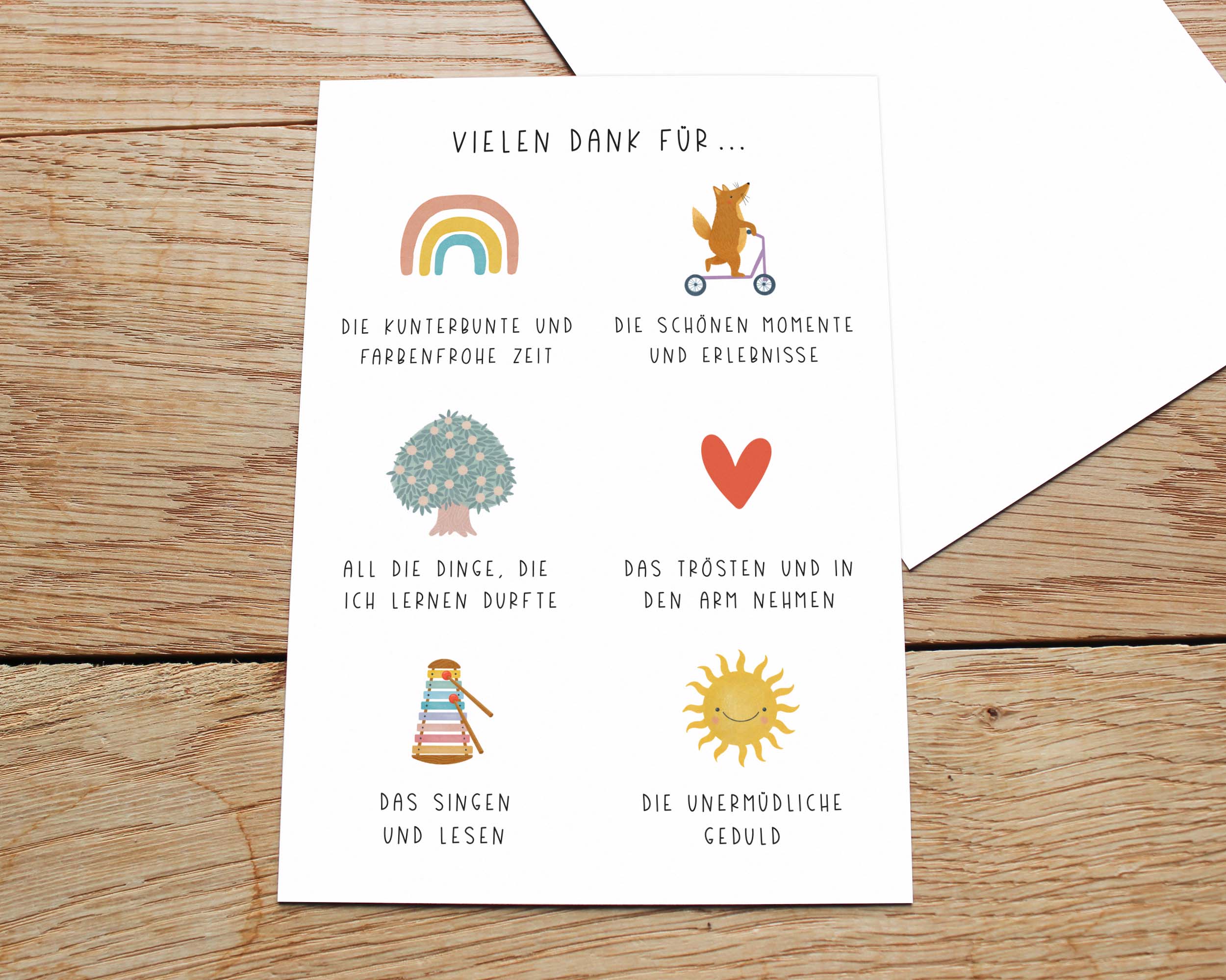 Abschiedskarte Erzieherin DIN A6