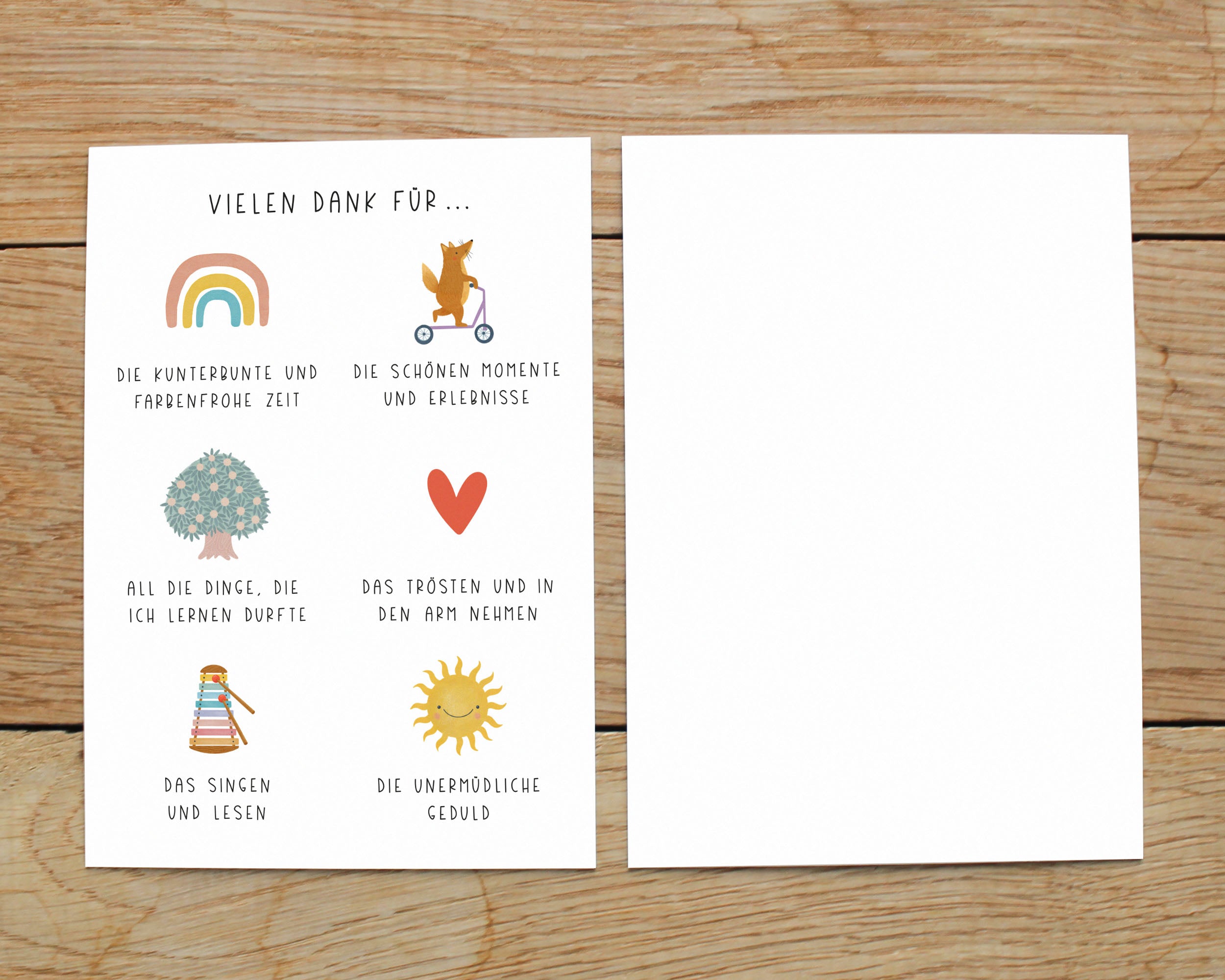 Abschiedskarte Erzieherin DIN A6