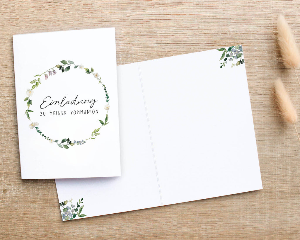 Einladung Kommunion 10er Set DIN A6