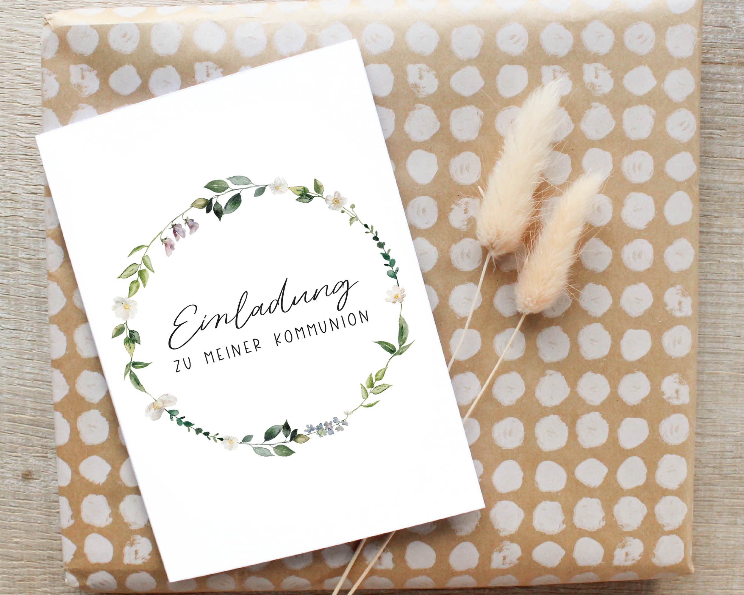 Einladung Kommunion 10er Set DIN A6