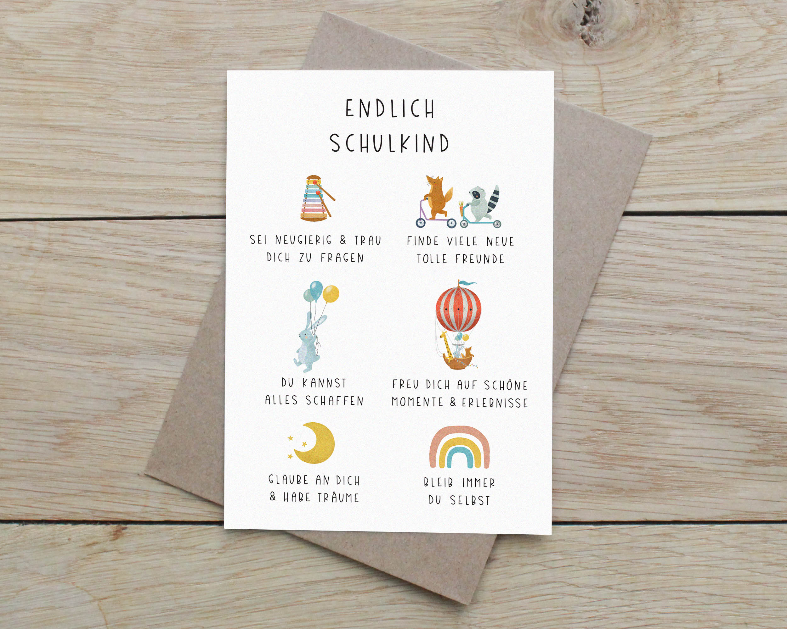 Karte zur Einschulung A6
