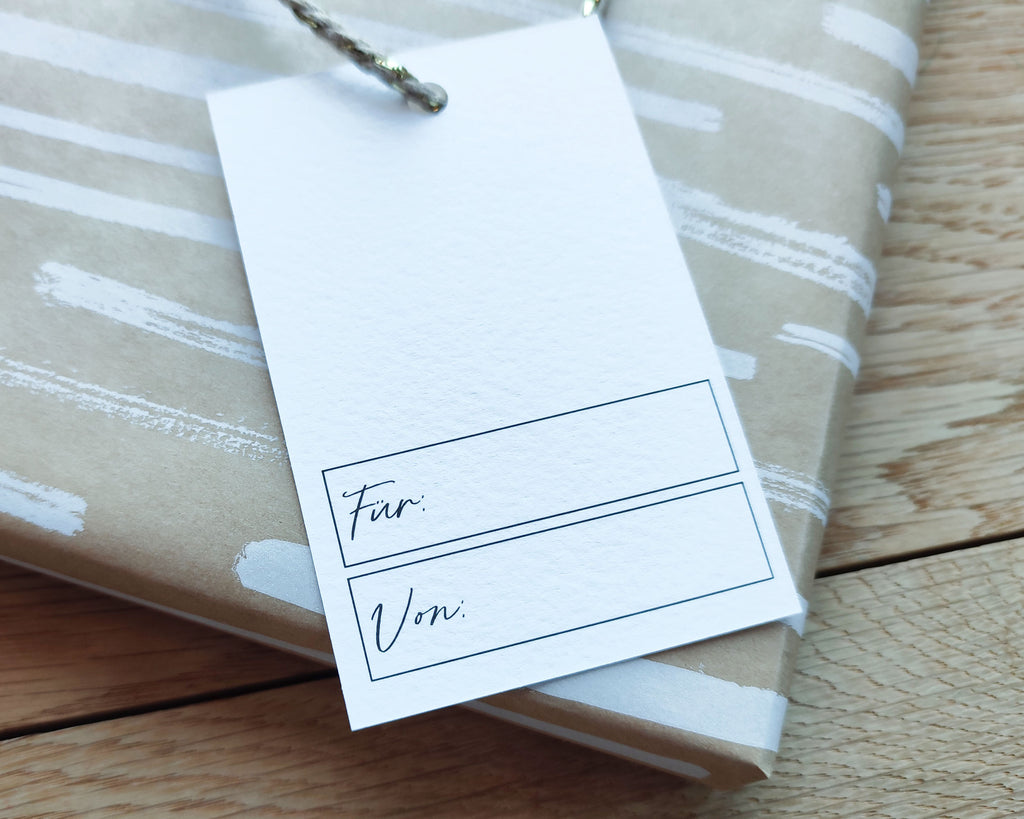 10er Set Geschenkanhänger Frohe Weihnachten