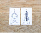 10er Set Geschenkanhänger Frohe Weihnachten