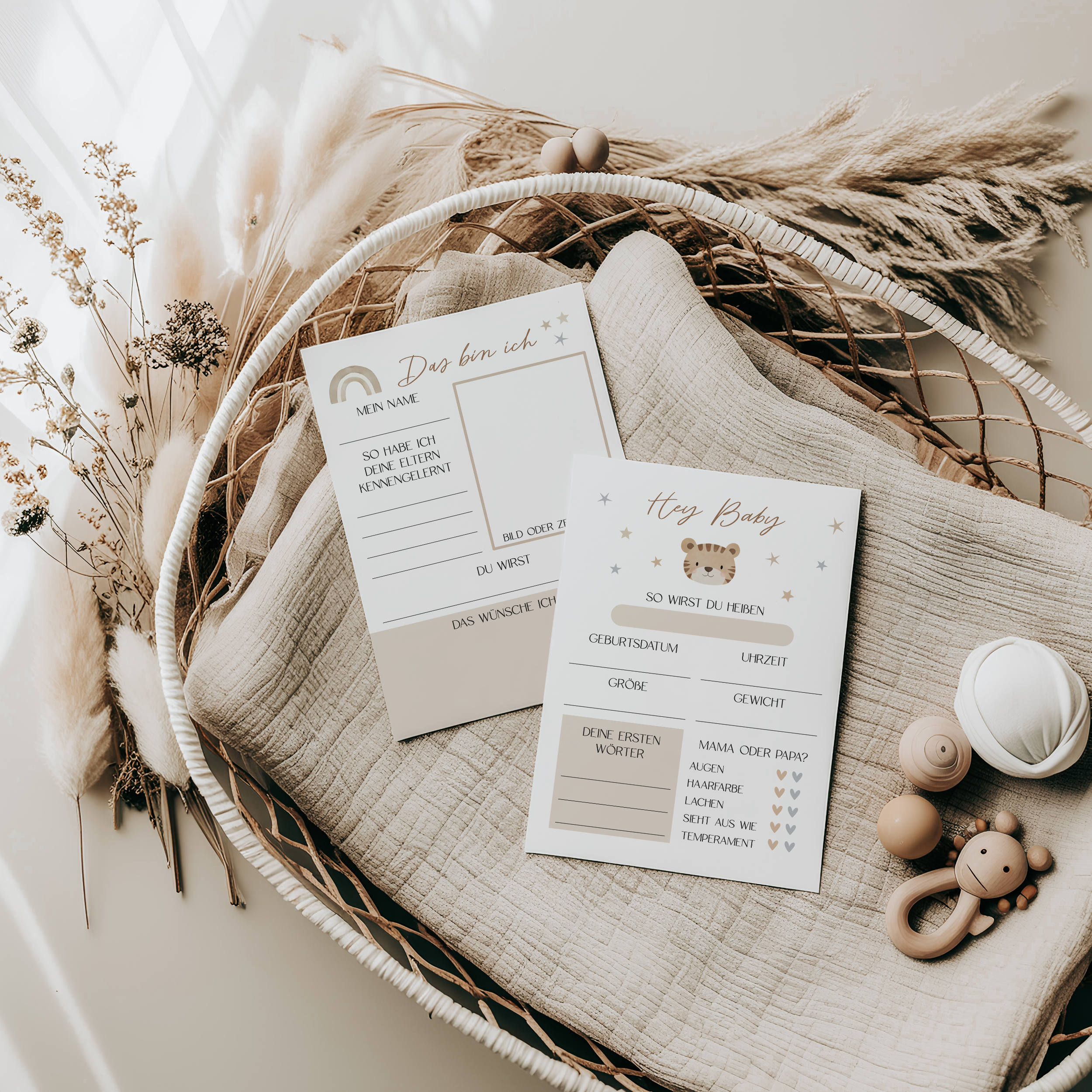 10x Tippkarten Babyparty DIN A6