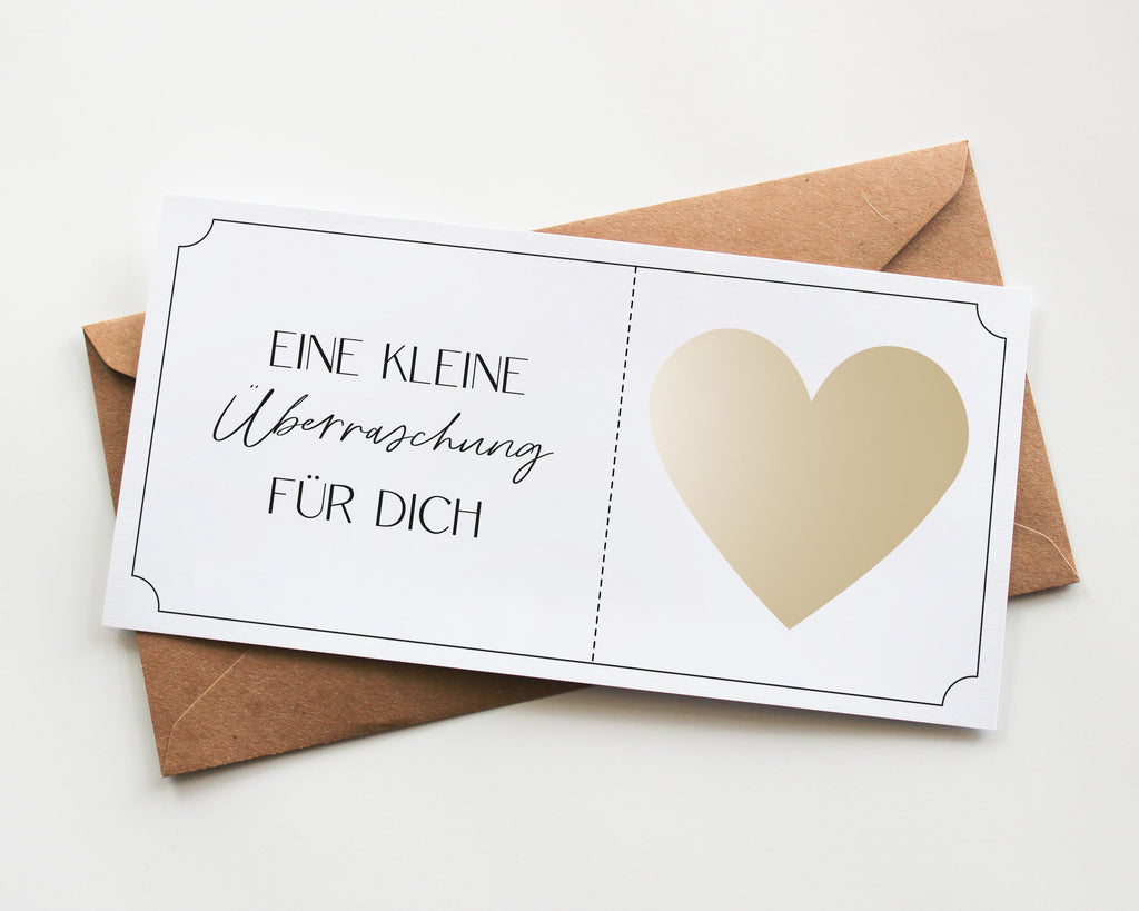 Schwangerschaft verkünden Rubbelkarte DIN lang