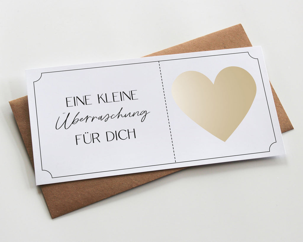 Schwangerschaft verkünden Rubbelkarte DIN lang