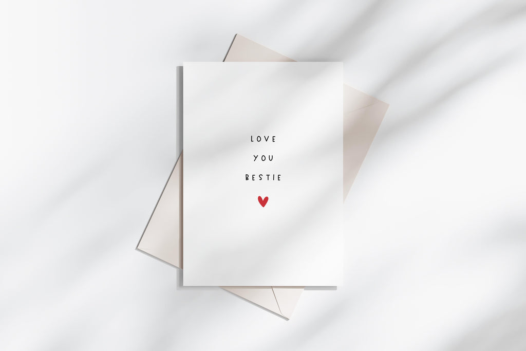 Karte "Love you Bestie" DIN A6
