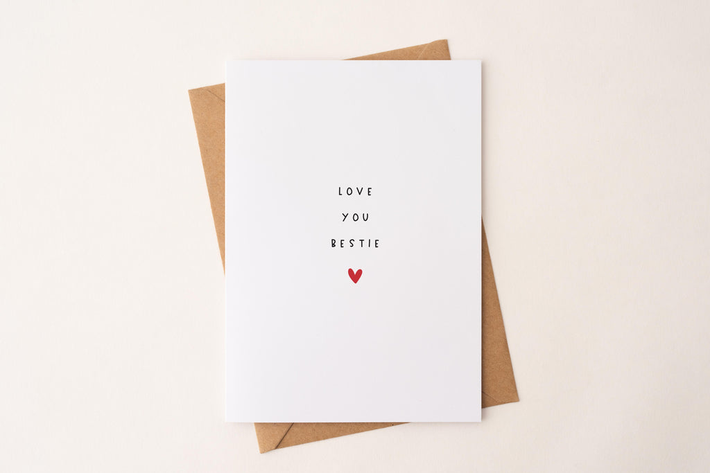 Karte "Love you Bestie" DIN A6