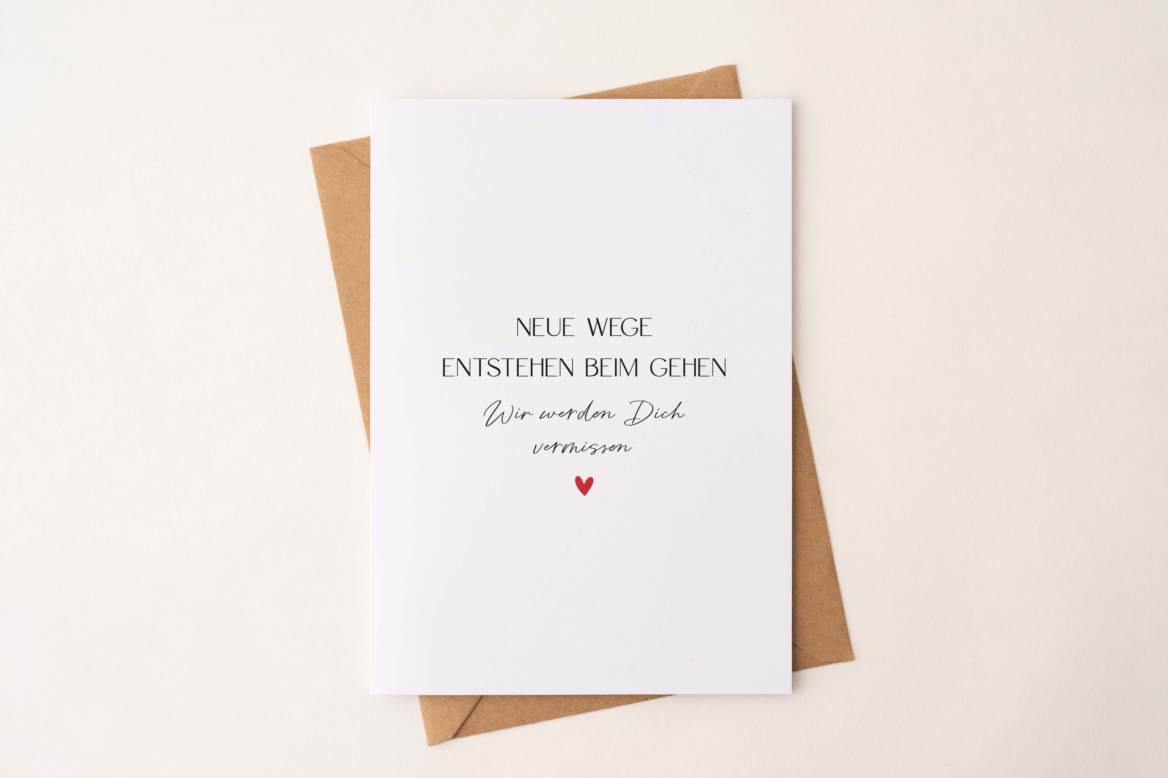 Postkarte "Neue Wege entstehen beim gehen" DIN A6