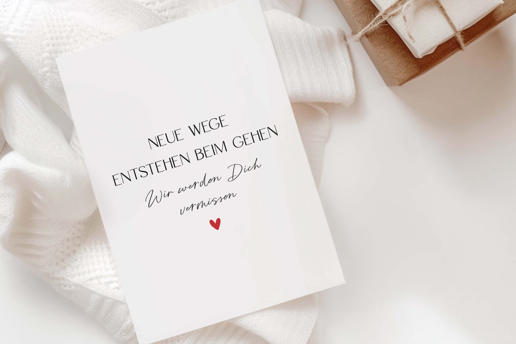 Postkarte "Neue Wege entstehen beim gehen" DIN A6
