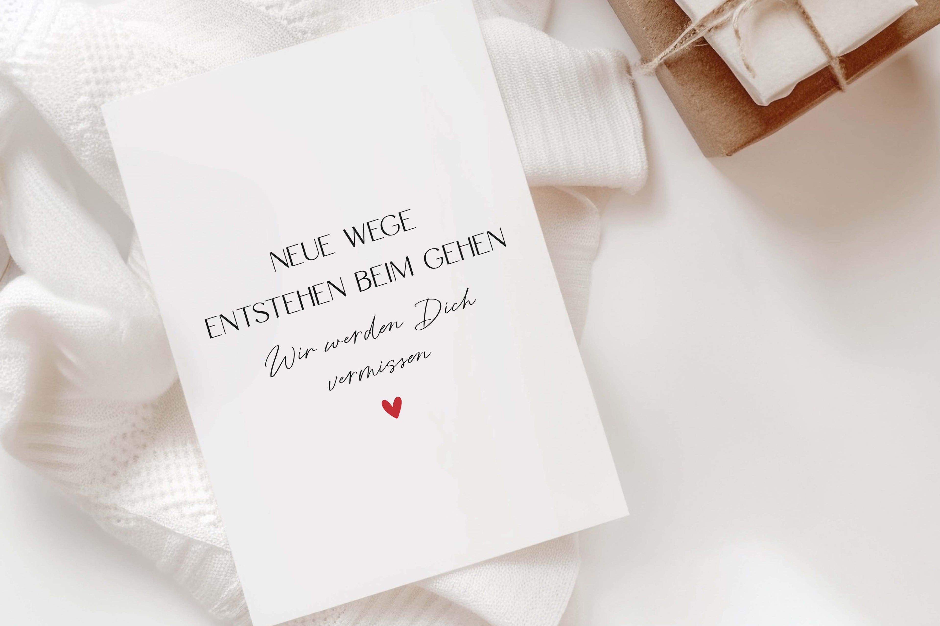 Postkarte "Neue Wege entstehen beim gehen" DIN A6