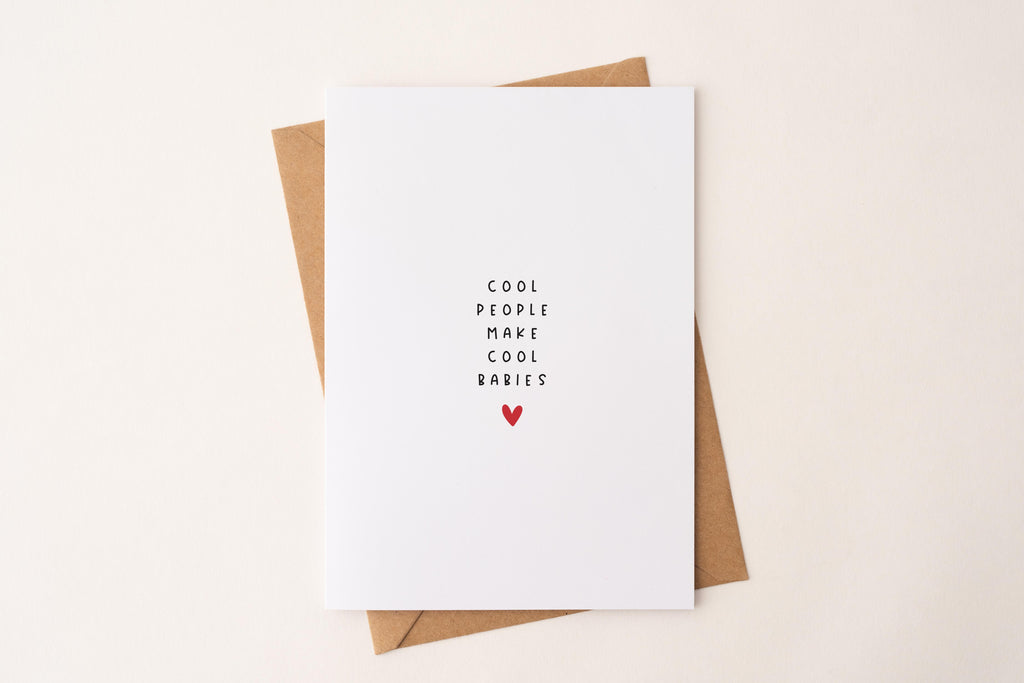 Karte "Cool people make cool make Babies" DIN A6