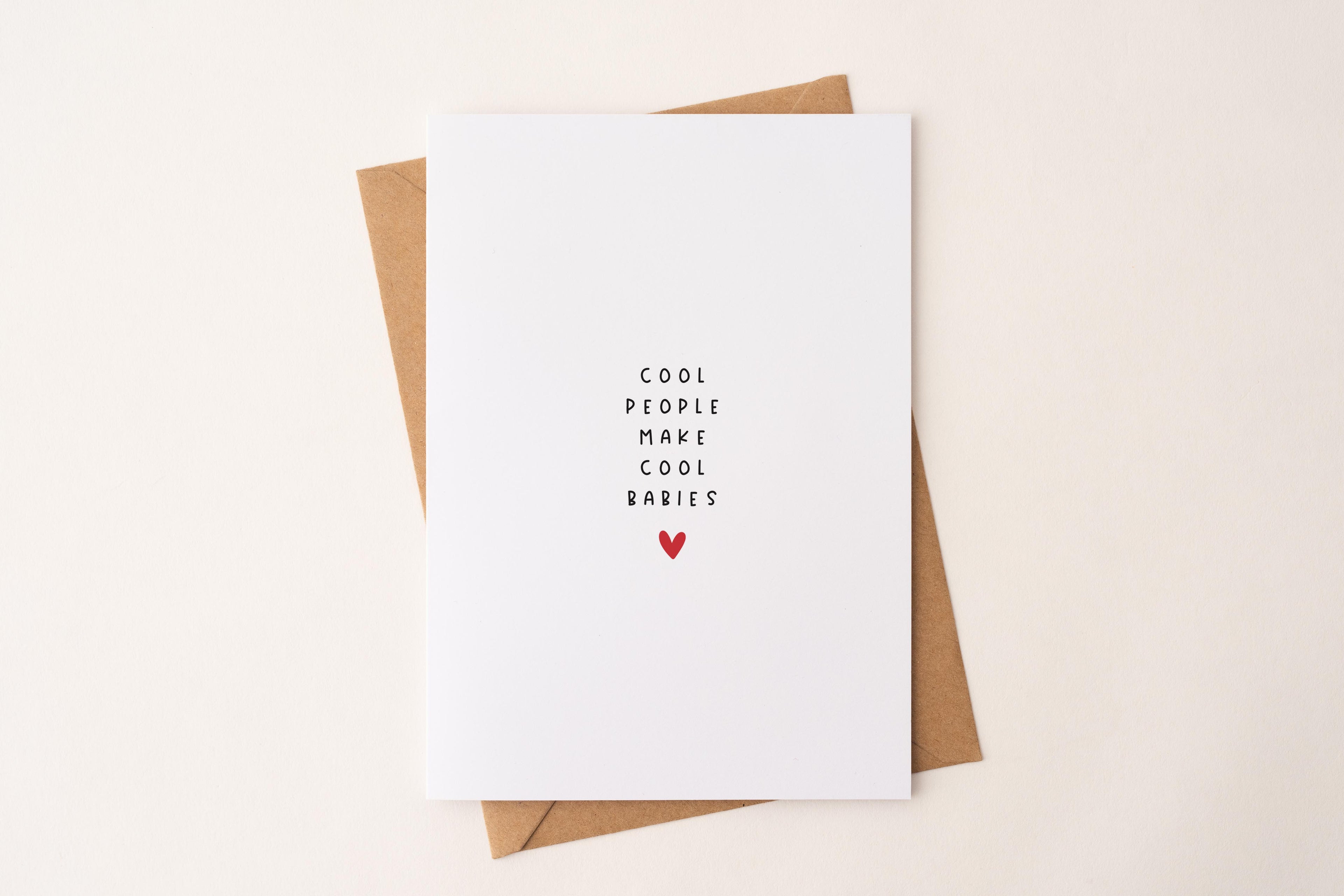 Karte "Cool people make cool make Babies" DIN A6