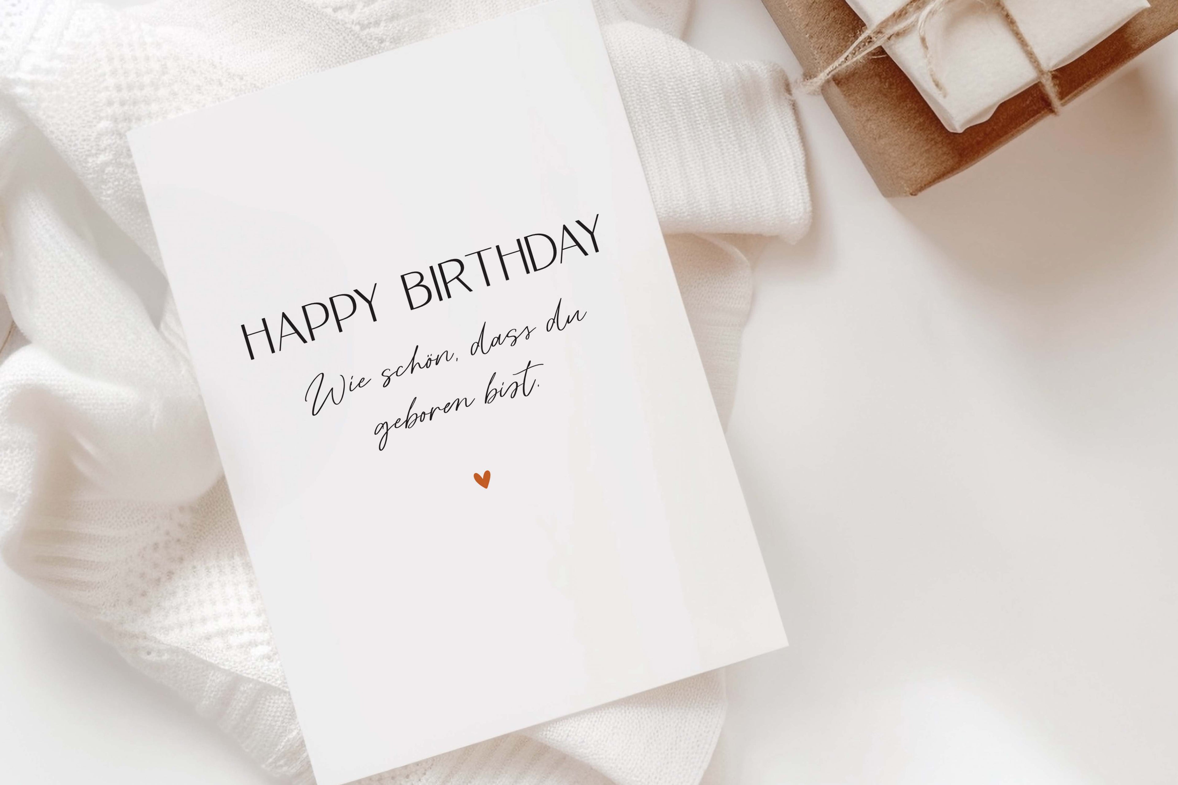 Happy Birthday - Wie schön, dass du geboren bist! A6