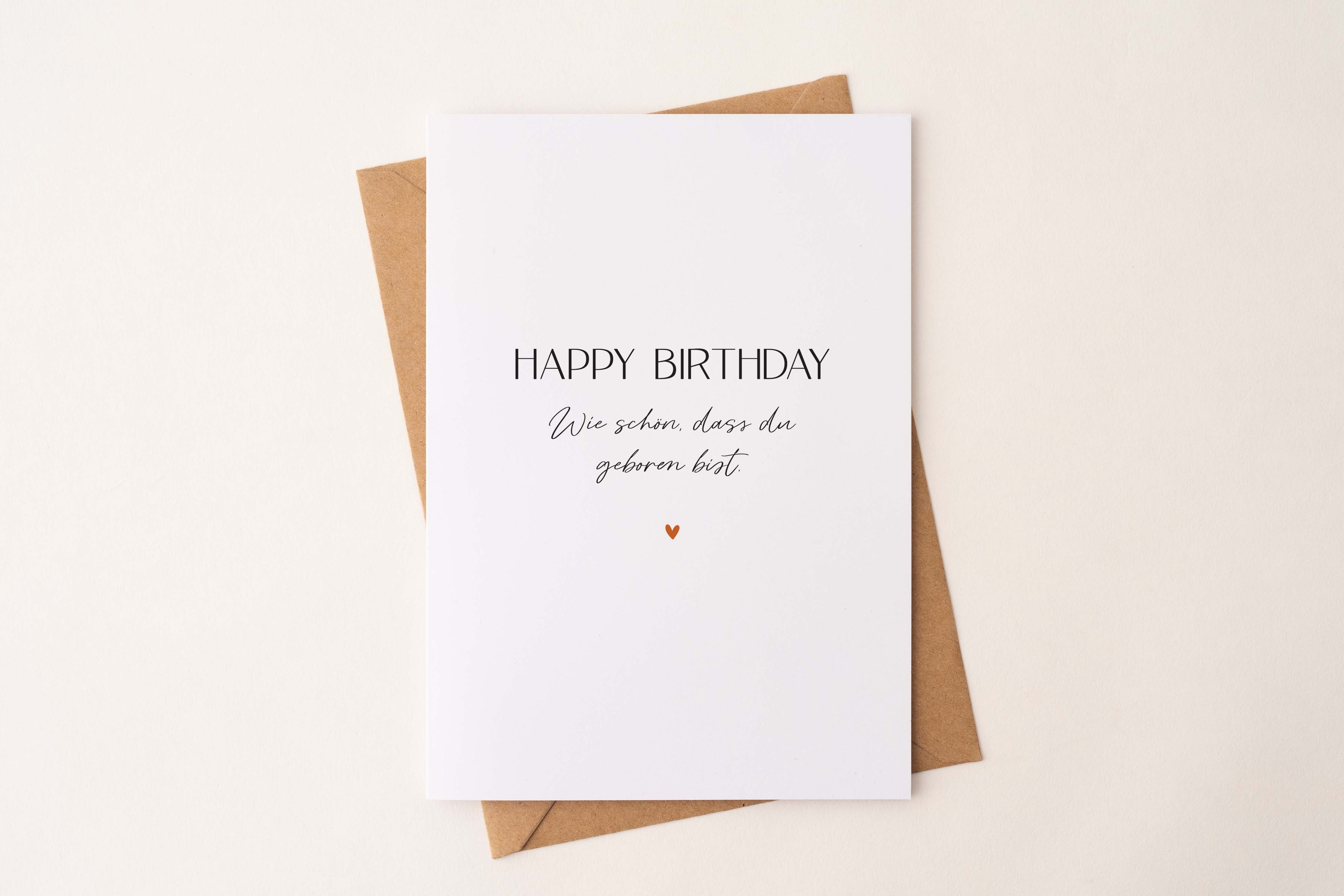 Happy Birthday - Wie schön, dass du geboren bist! A6
