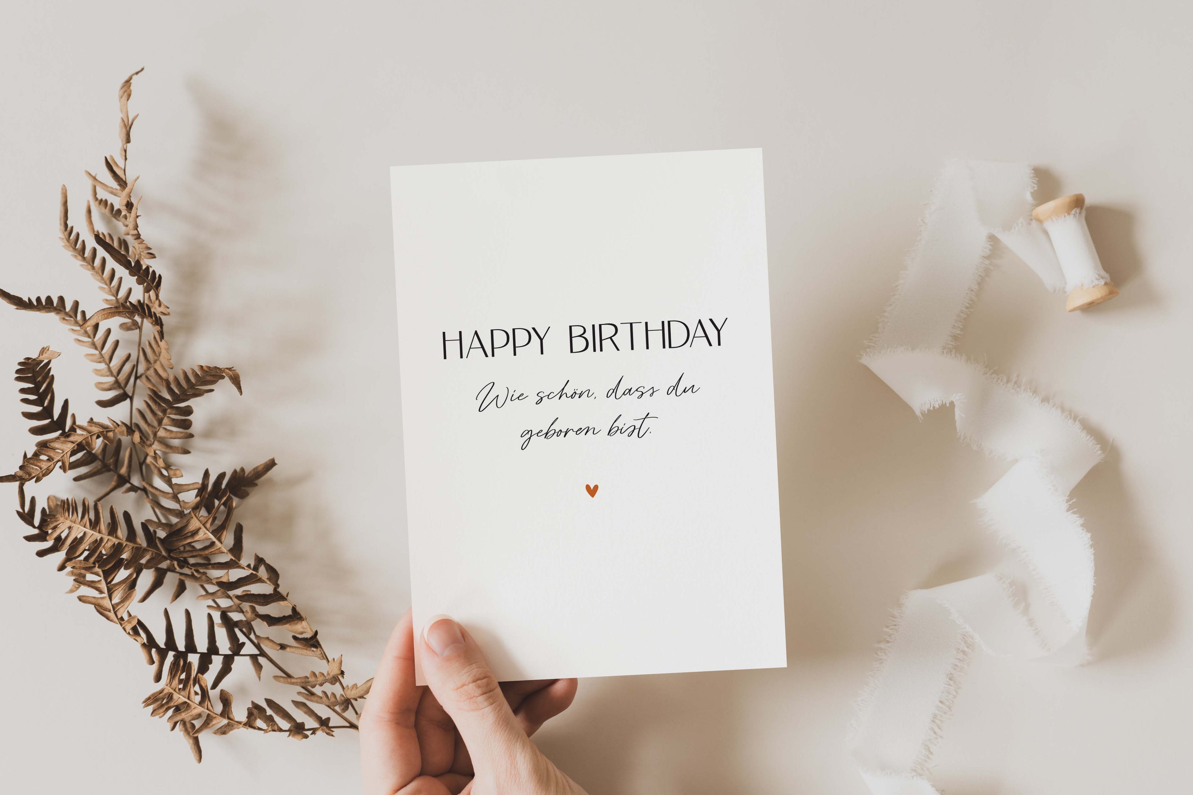 Happy Birthday - Wie schön, dass du geboren bist! A6