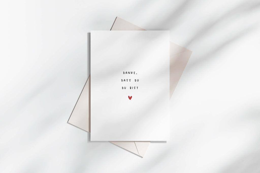 Postkarte "Danke, dass du du bist" DIN A6