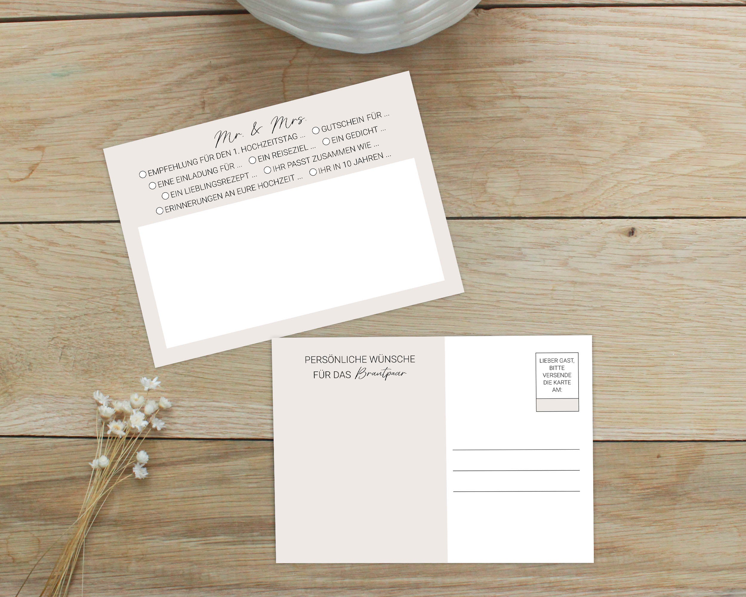 Hochzeitspostkarte | Postkartenspiel DIN A6