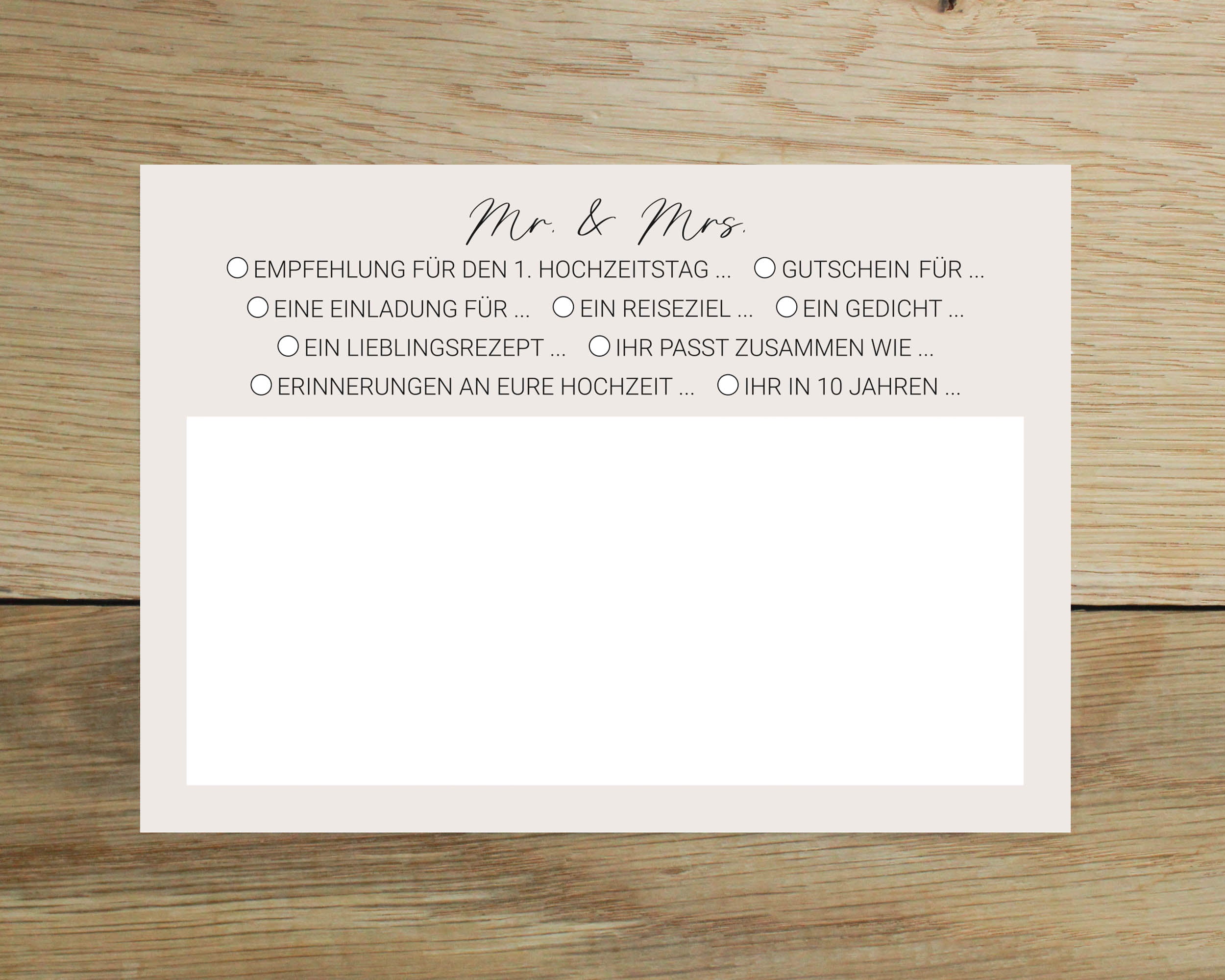 Hochzeitspostkarte | Postkartenspiel DIN A6