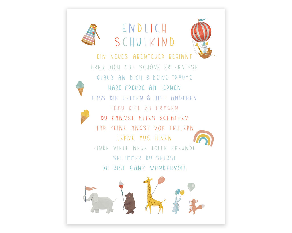 Poster Schulkind A4