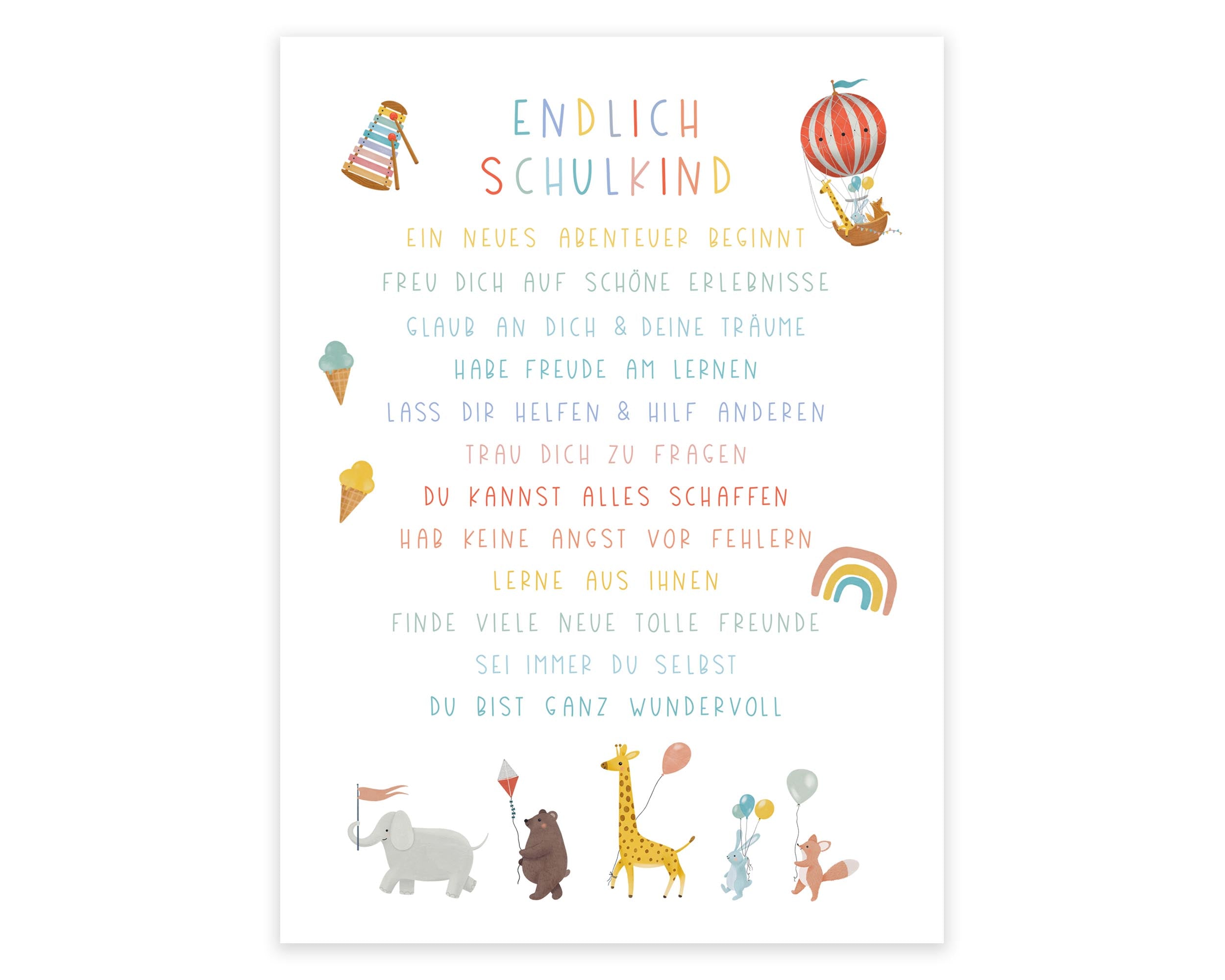 Poster Schulkind A4